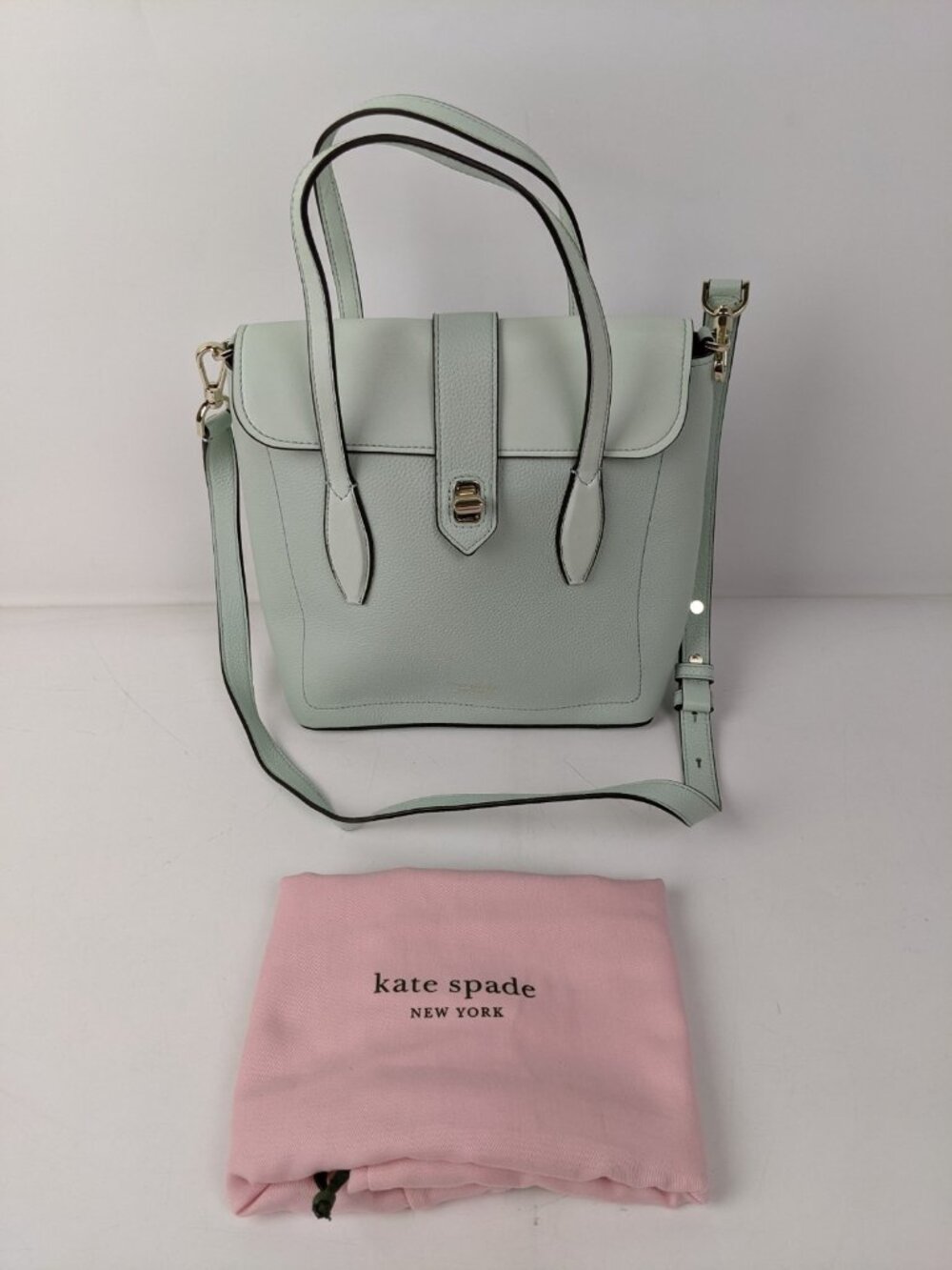 Kate Spade Pebbled Leather Essential Medium North South Tote Satchel Crossbody